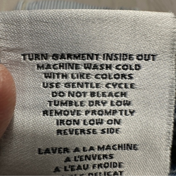 OAT NY pinstripe jeans, size 8/29, blue/white, spring, casual, weekend - Picture 9 of 9